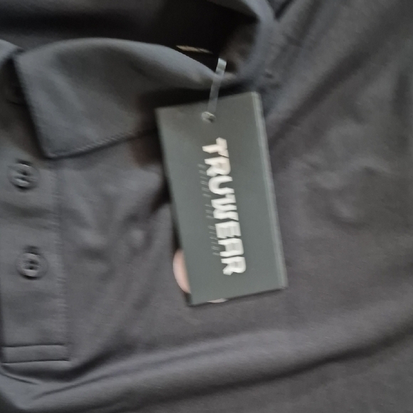 Black Performance Polo Shirt Athletic Design - Picture 6 of 7